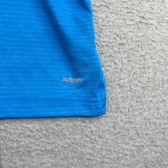 CHampion Duo DRY Polo Shirt Blue Performance Mens XL Stretch - Picture 2 of 9